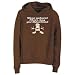 Hoodie Womens Brown WEAR NATURAL FIBERS HUG YOUR DOG Dogs