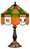 14 Desk Table Lamp Light University of Miami Hurricanes - Free Shipping