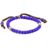 M.Cohen African Glass Trading Bead Dark Blue o