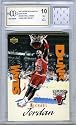 1997 Upper Deck Nestle Slam Dunk #22 Michael Jordan w/Piece of Game Used Jersey Beckett BCCG 10