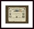 Art Poster Wood Framed Print - Pacific Railroad Co. - Artist: Vision Studio- Poster Size: 13 X 19
