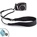 Easy-Glide Panasonic Camera Strap with Sliding Buckle and Cleaning Kit for Panasonic Lumix DMC-GF6 , DMC-LF1 , DMC-G6 , DMC-ZS20 , DMC-ZS30 , DMC-TS5 , DMC-GF3 , DMC-FZ200 and Many More Digital Cameras!