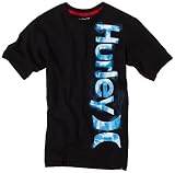 41y0ElcYbUL. SL160  casual t shirts	|Hurley Boys 8 20 Smoke Short Sleeve Tee, Black, Large Reviews