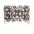 Square Pattern Marcasite Ring