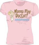 General Hospital WANNA PLAY DOCTOR Pink Juniors Tee T-Shirt
