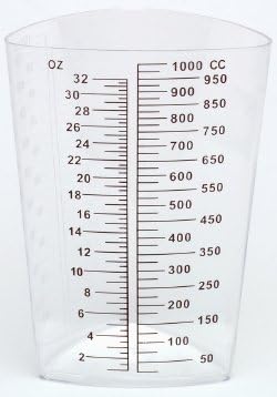 Polypropylene Intake / Output Containers with Black Graduations ( CONTAINER, GRADUATED, TRIANG, IN / OUT, BLK ) 1 Each / Each