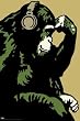 (24x36) Steez (Monkey Thinker) Art Poster Print