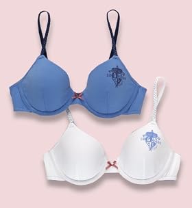 2 Pack - Angel Cotton Rich Assorted Underwired Bras 2 Pack - Angel Cotton Rich Assorted Underwired Bras