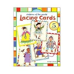 eeBoo Children of the World Lacing Cards