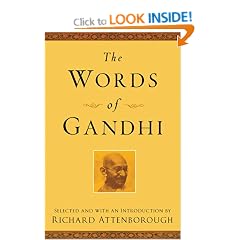 THE WORDS OF GANDHI by (Newmarket words of... series)
