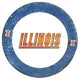 ILLINOIS FIGHTING ILLINI DINNER PLATE - 4 PIECE SET