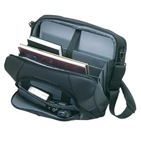 Delsey Pro Notebook Briefcase 12, Expandable Attache for Notebook and Documents, Black.