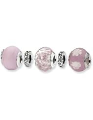 Sterling Silver Reflections Powder Puff Boxed Bead Set