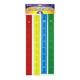 4 Pack Ruler w/Multiplication Prints - Case 288