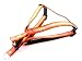 Small Reflective Orange Dog Harness - Nylon Webbing: 5/8 wide, Adjusts 15 - 21.