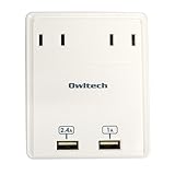 オウルテック マルチACアダプタ USBポート2口(合計3.4A)+コンセント2口 1年保証 iPhone SE/6s/6sPlus/6/6Plus/5s/iPad Pro/air2/mini4/Xperia等スマートフォン タブレットPC対応 ホワイト