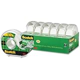 Scotch Magic Tape and Refillable Dispenser, 3/4 x 650 Inches, 6-Pack (6122)