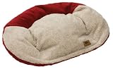 Tuckered Out Dog Bed - Oatmeal/Cardinal (Small)