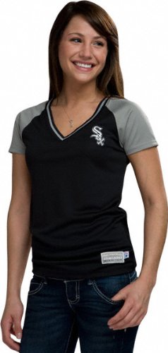 Chicago White Sox Women's In The Dust V-Neck Jersey Fashion Top