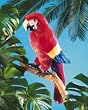 Scarlet Macaw Folkmanis Puppet - Plush, 25 Inches