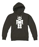 Kid's hoodie Printed Retro Robot