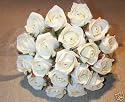 WEDDING FLOWERS IVORY ROSE DIAMANTE HANDTIED POSY BOUQUET