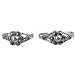 Sterling Silver Marcasite Gemstone Toe Ring India Jewelry
