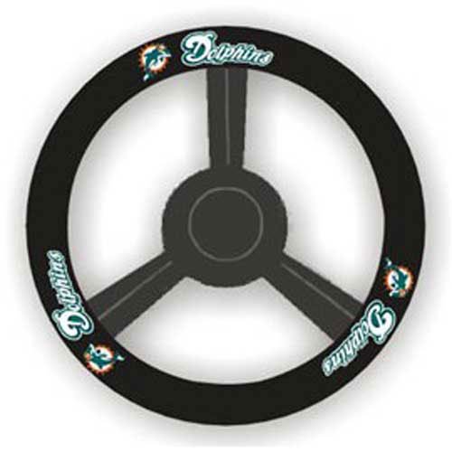 Miami Dolphins NFL Leather Steering Wheel Cover