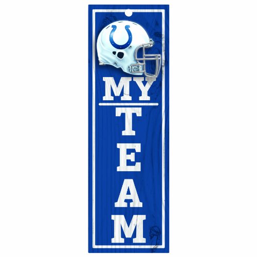 NFL Indianapolis Colts 4-by-13 Wood 