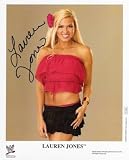 LAUREN JONES WWE AUTOGRAPHED COLOR WRESTLING PHOTO
