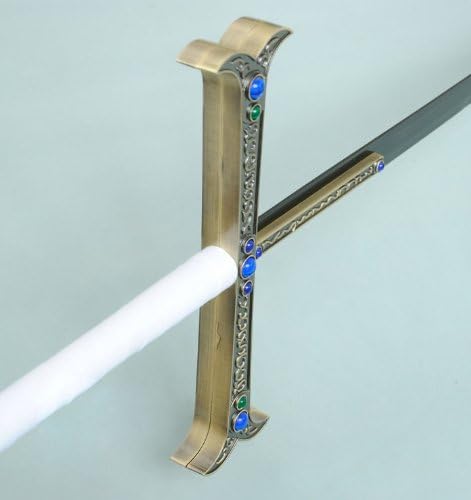 D4132 Japanese Anime One Piece Hawk Eye Mihawk Sword Gunmetal Curved Blade 51.4"