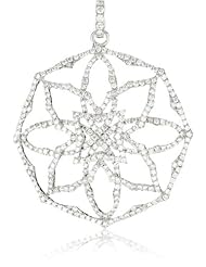 Katie Decker "Gothic" 18k Diamond Rose Window Pendant Necklace