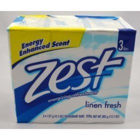 HealthPersonalCare: Zest Linen Fresh Bath Soap   12 Bars