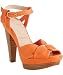 Christian Louboutin orange leather 'Talitha' platform sandals Christian Louboutin orange leather 'Talitha' platform sandals