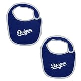 2 PACK: Baby / Infant Boys or Girls MLB Los Angeles Dodgers Bib - Blue