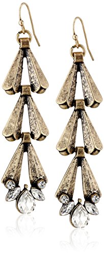 Vintage-Style Crystal Drop Earrings