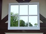 White 6 Pane Window Theme Mirror - Quality Solid Wood