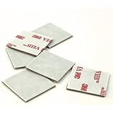 CS Hyde 3M 4941 Very High Bond Conformable Acrylic Foam Tape, Double-Sided VHB Acrylic Adhesive, Liner, 45 mil Thick, Dark Grey, 1" Width, 1" Length (Pack of 6)