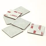 CS Hyde 3M 4941 Very High Bond Conformable Acrylic Foam Tape, Double-Sided VHB Acrylic Adhesive, Liner, 45mm Thick, Dark Grey, 0.5" Width, 0.5" Length (Pack of 6)