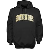 NCAA Southern Miss Golden Eagles Black Bold Arch Pullover Hoodie Sweatshirt