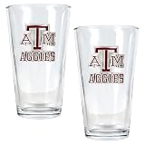 Texas A&M Aggies NCAA 2pc Pint Ale Glass Set