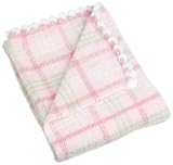 Carters Super Cozy Striped Blanket - Pink Plaid
