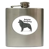 Belgian Sheepdog Hip Flask (6 oz)