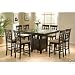 Counter Height Dining Table and Chairs with Lazy Susan