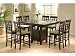 Kitchen & Housewares : COUNTER HEIGHT DINING TABLE WITH LAZY SUSAN AND CHAIRS