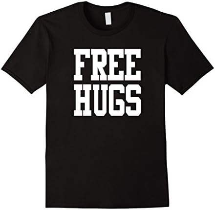 Men's Free Hugs T-Shirt - Funny Shirts XL Black