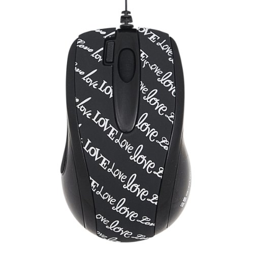 Trendy G-Cube Kabelmaus Black&White Love Letters