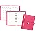 AT-A-GLANCE Buckle Closure Undated Desk Start Set, Weekly/Monthly, 5 1/2" x 8 1/2", 7-Ring, Raspberry
