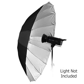 Fotodiox Pro 16-rib, 60 Black and Silver Reflective Parabolic Umbrella