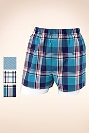 3 Pack - North Coast Pure Cotton Checked Boxers